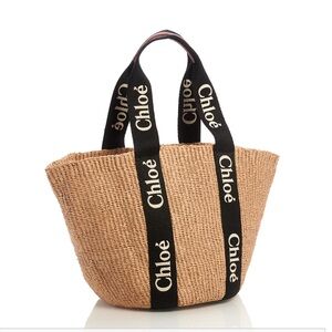Chloe Woody Large Basket Tote